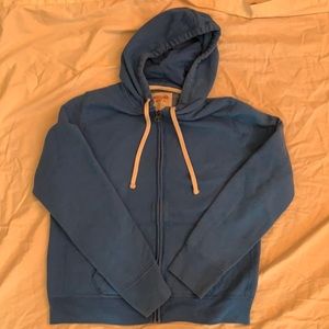 Blue zip up jacket